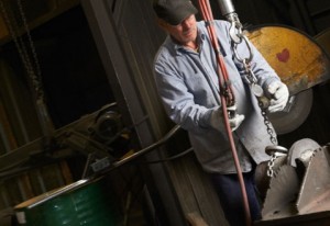 Hoisting a Casting for Cutting