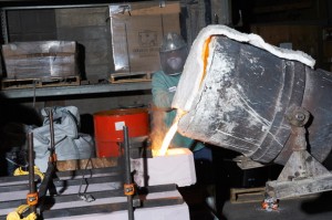 Pouring Into a Mold